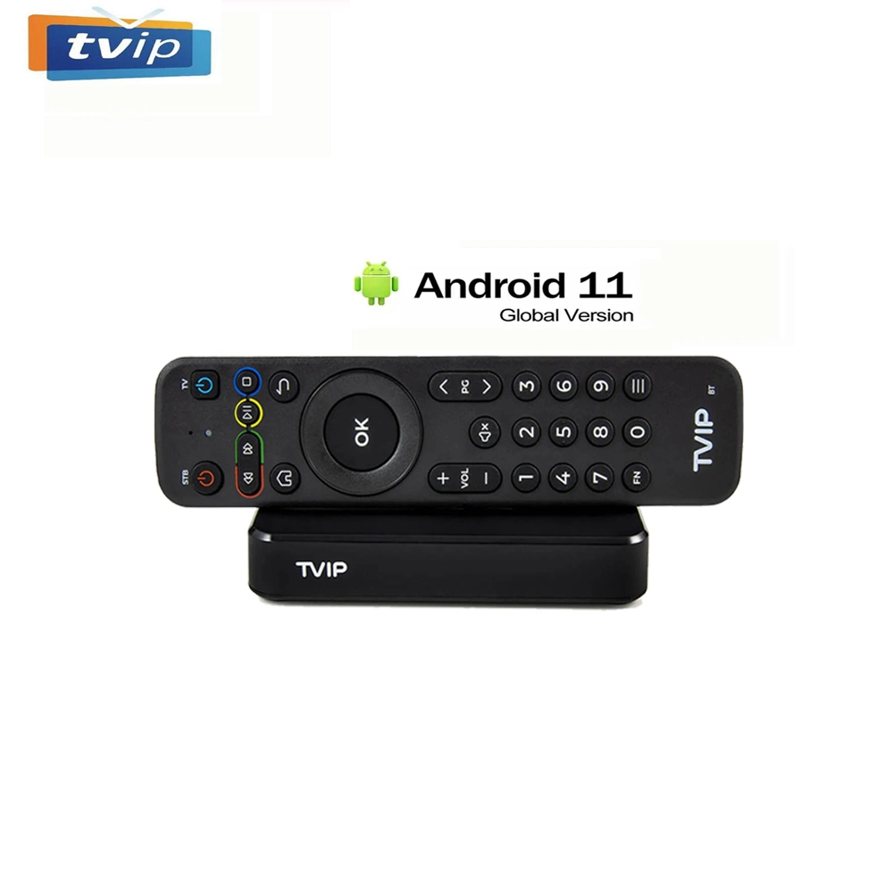 نظام التشغيل Linux الأصلي Android 11 Set Top Box Tvip 705 S905W2 1g 8g IPTV صندوق بث يدعم تقنية WiFi BT مزدوجة جهاز تحكم عن بعد مزود بخاصية IP-TV Tvip705media Player