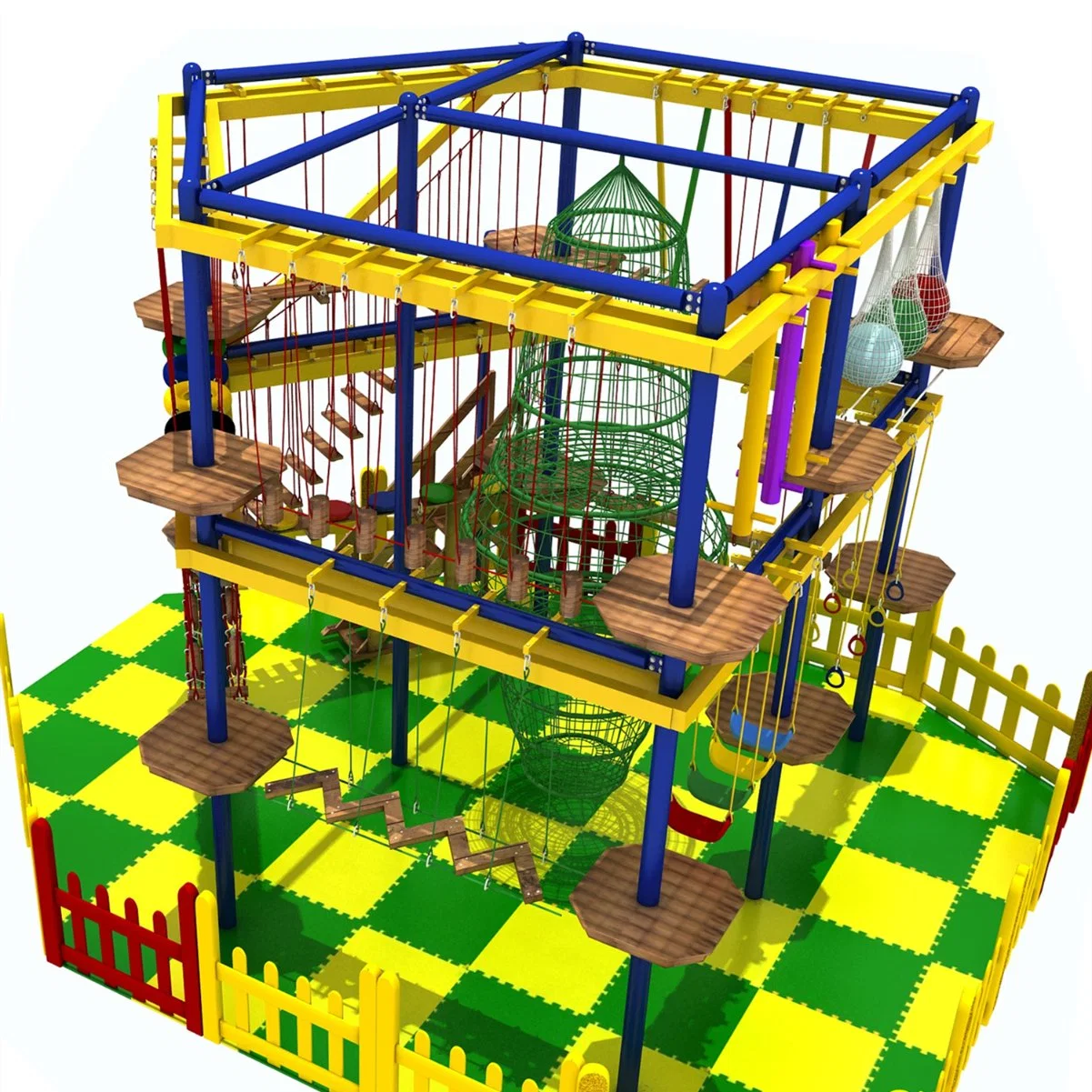 Children's Playground Expansion Adventure Equipment Park Outdoor Slide Net Cage