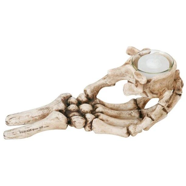 Halloween Hand Held Skeleton Hand Votive Holder Home Decoration