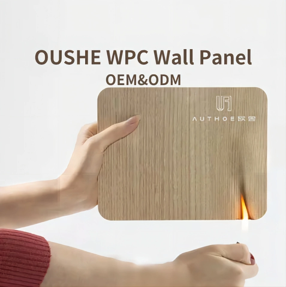 Oushe Indoor Bedroom PVC 3D WPC Board Headboard Plastic Wall Panels Sheet