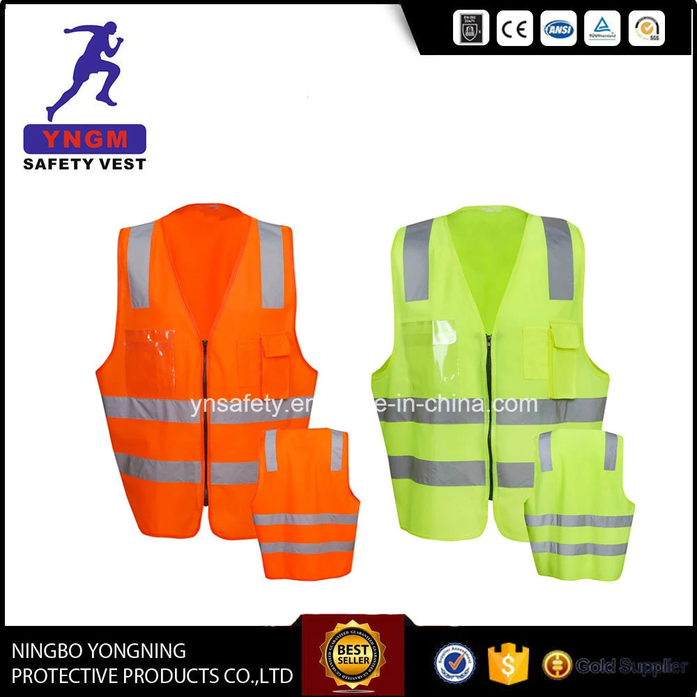 Safety Garment with High Visibility Reflective Tape