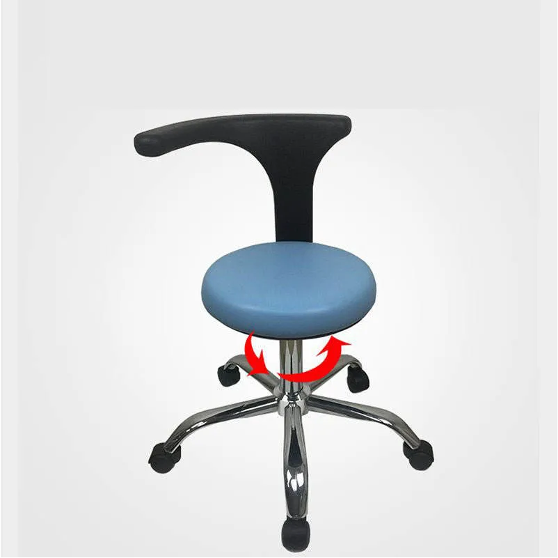 Dntal Hocker Medical ergonomische PU-Leder Sitz Arzt Stuhl Assistent Stuhl mit verstellbarer Rückenlehne New Swivel Design Dentist