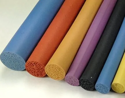 Custom Colors Withe Silicone Rubber Foam Sponge Bumper Buffer Extrusion Profile Seal Strip