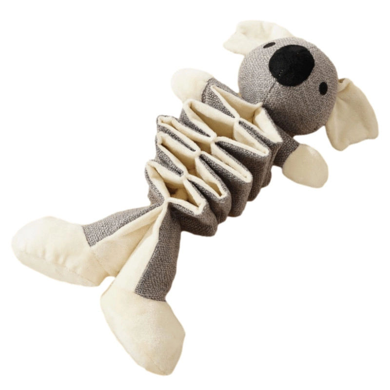 Amazon Venta caliente Poly-Cotton Animal cuerda juguete de peluche mascota perro masticar Squeaky Juego Interactivo juguete de peluche perro de peluche suave