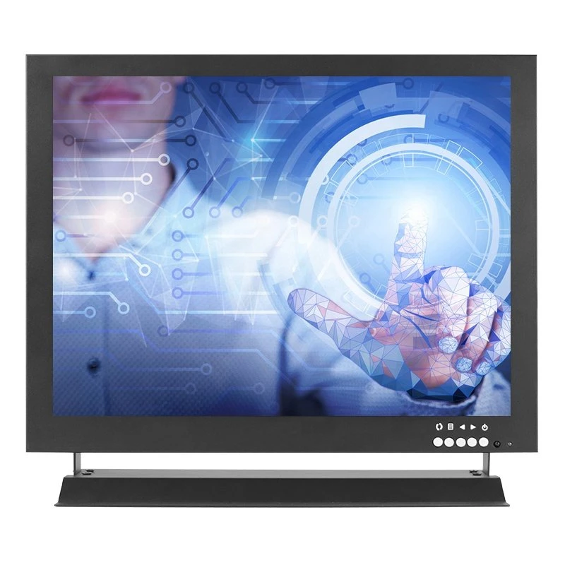 شاشات LCD مقاس 10.1 بوصة ذات الهيكل المعدني لمراقبة الإطار الصناعي للكاميرا حامل الحامل الخاص بموصل صوت وصورة للسيارة (CCTV Studio Monitor)