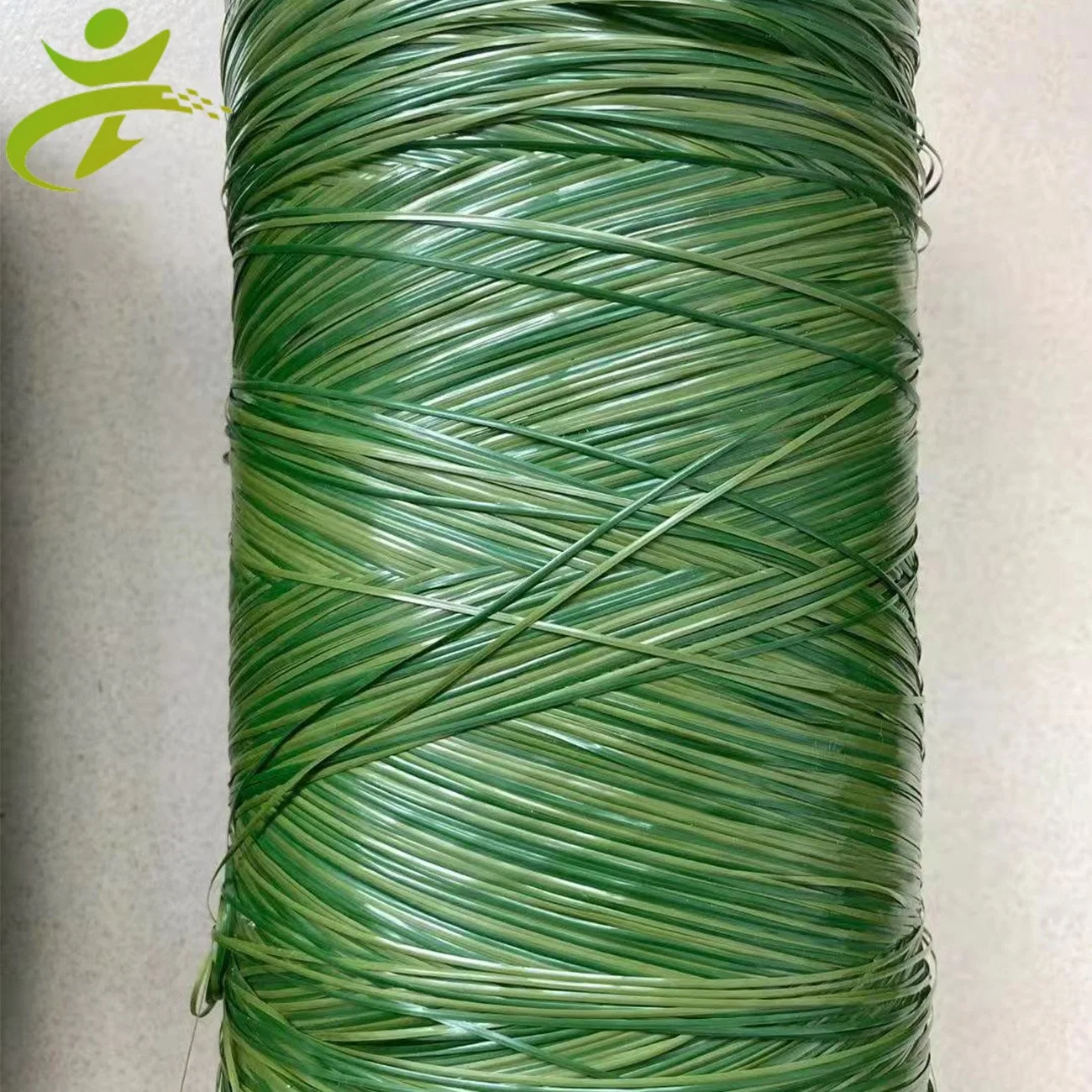 100% New Material PE Fiber Yarn for Manufacturing Artificial Grass Straight Polyethlene Rhombus Turf Fiber for Football Grass Carpet Landscape Sport Turf Mat