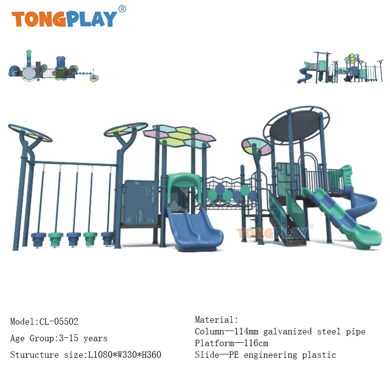 Plastic Playground Equipment Venta de Juegos de Parque de Juegos