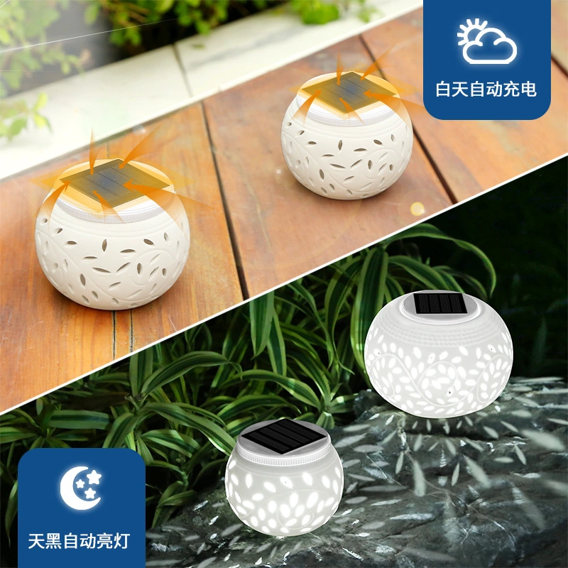 Outdoor Decoration Induction Landscape Lawn Ceramic Garden Lights