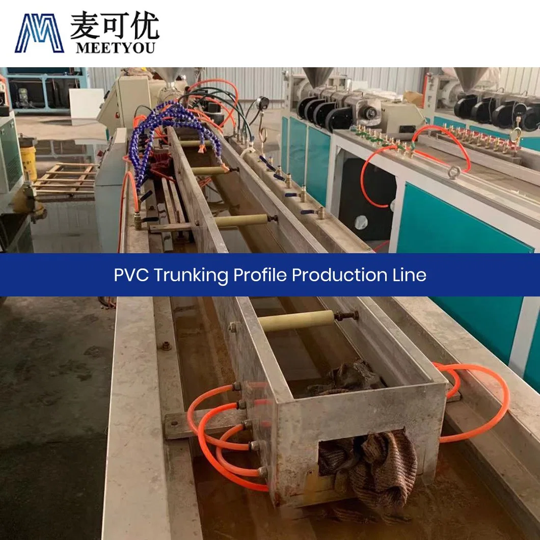 Meetyou Machinery Profile Extruder High-Quality China PVC ISO Certification 50X50 Plastic Trunking Profle Production Line Supplier Configure Automatic Feeder