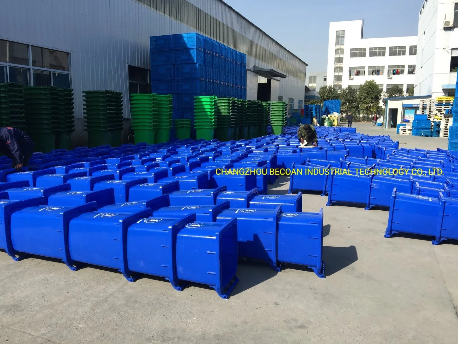 660L/1100L Large Outdoor Street Kitchen Industrial Recycle Rubbish Trash Can Garbage Waste Bin Pedal Plastic Dustbin for Manufacturer Prices