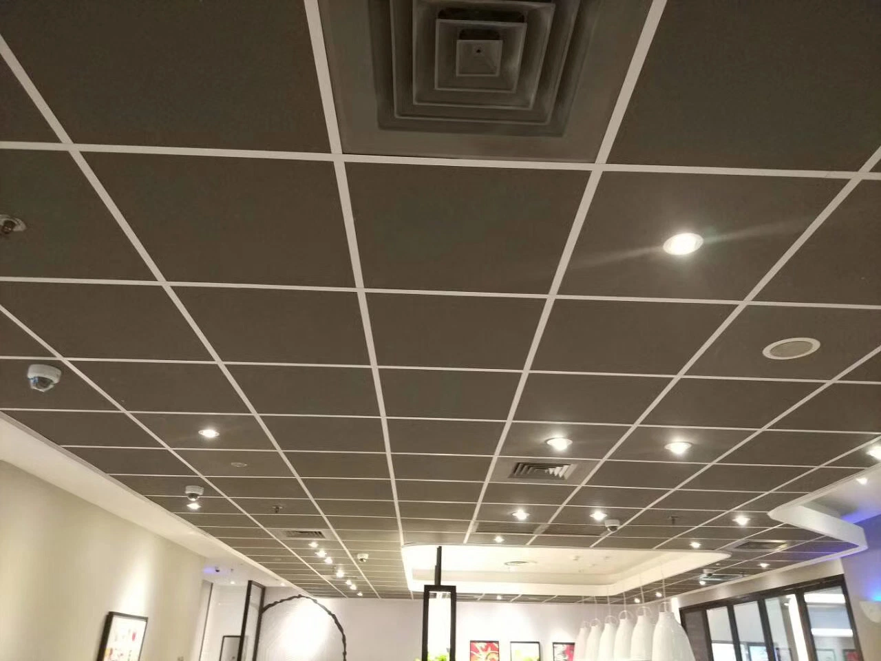 AG. Acoustic Soundproofing Mineral Wool Board Fireproof Mineral Fiber Ceiling with Size 595*595mm