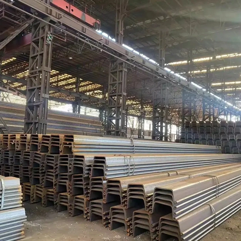 Hot Rolled 400*100*10.5 U-Shape Steel Sheet Pile S275 S355 Carbon Steel Sheet Pile for Construction