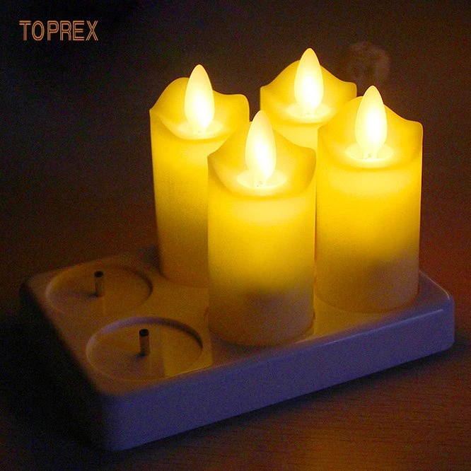 Quality Wholesale/Supplier Unique Chargeable LED Mini Tea Christmas Candle Lights with Remote Controller