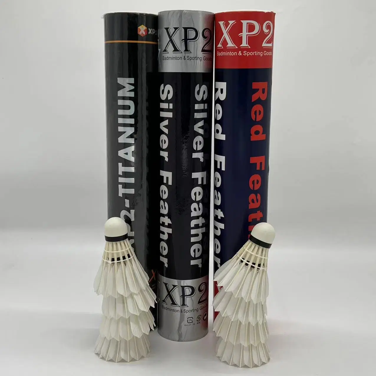 XP2 Silver Badminton Shuttlecock Hot Sale in The Philippines Durable Goose Feather Shuttlecock with Factory Price