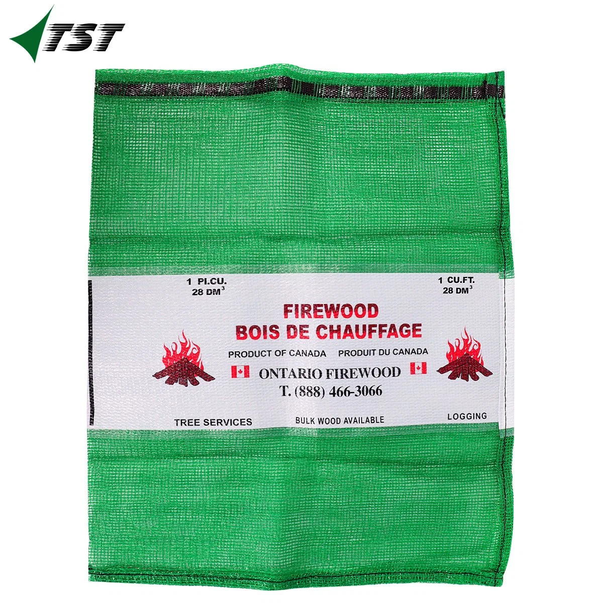 Plastic PP Leno Vegetables Woven Mesh Net Bag for Onion Potato Firewood Seafood