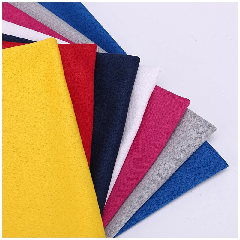 Factory Good Price Custom Soft Touch Sun Proof Interlcok Fbaric 100% Polyester Fabric for Sports Wear