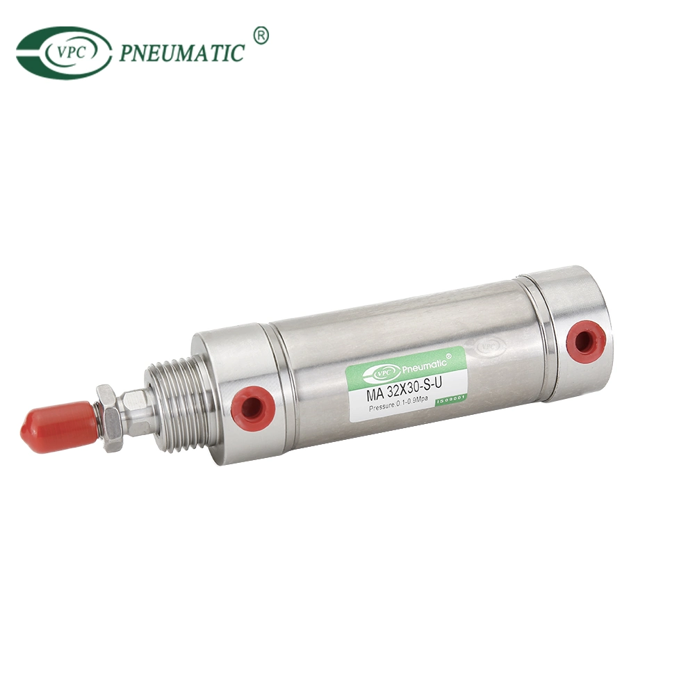 32mm Bore Stainless Steel Round Pneumatic Cylinders for Food Industry