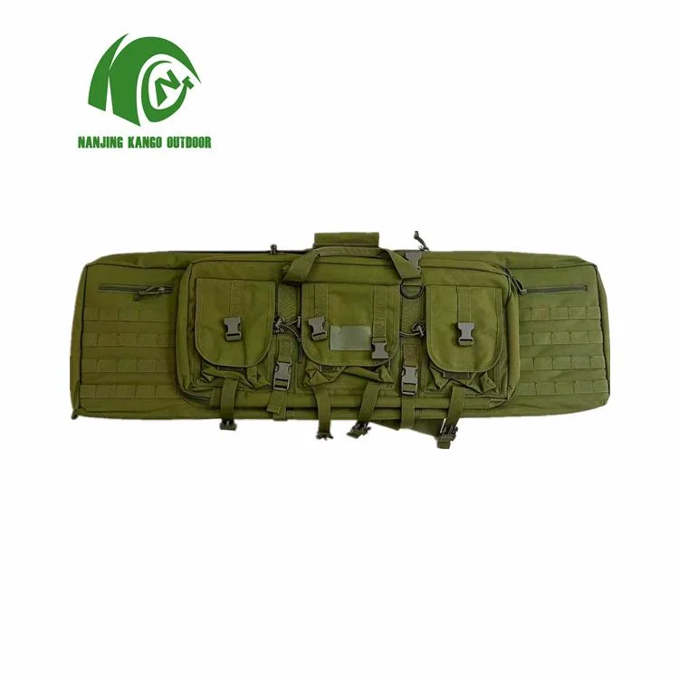 Kango Oxford Waterproof Double Cases Military Gun Bag with Molle System for Hunting and Shooting