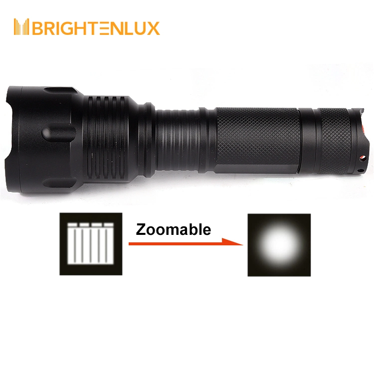 Brightenlux Original Factory Supply Aluminum Alloy Powerful Hunting 10W LED Flash Big Size Torch Light