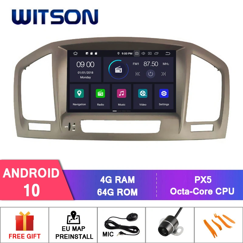 Witson Android Quad-Core 10 rádio do carro para a Opel Insignia 2008-2011 Vdieo GPS multimédia do veículo