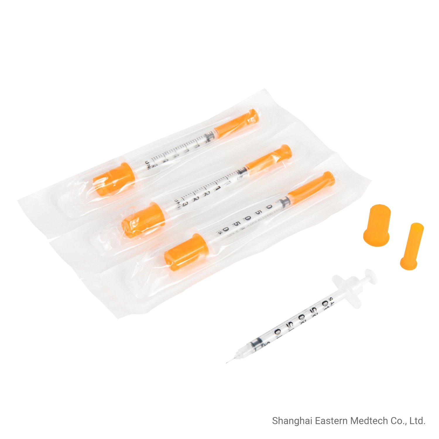 Hospital Use Medicine Injection Disposable Pet Use U-40 Syringe