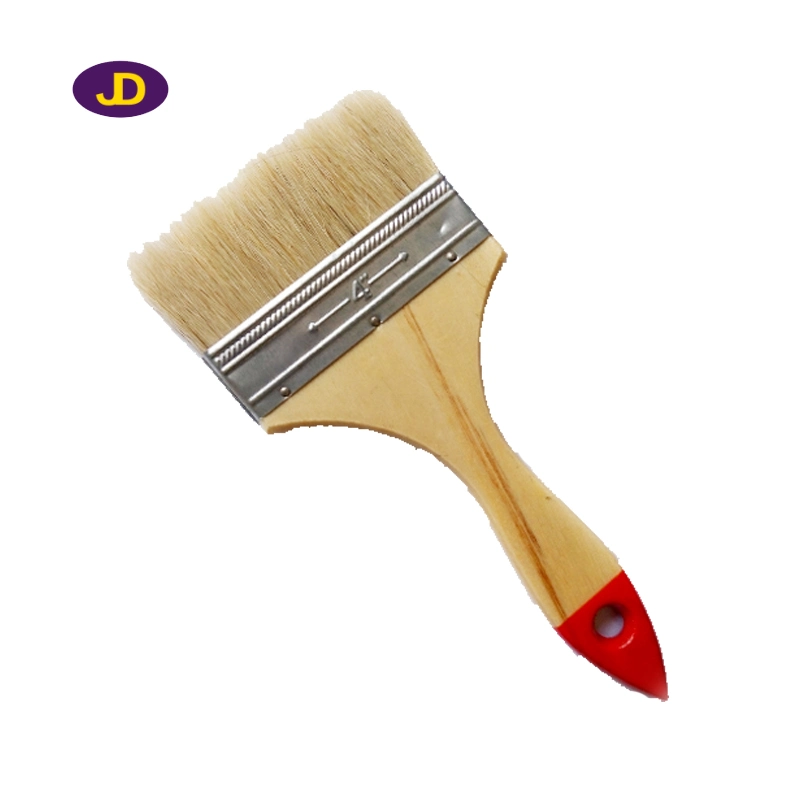 White Bristle with Wooden Handle Paint Brush