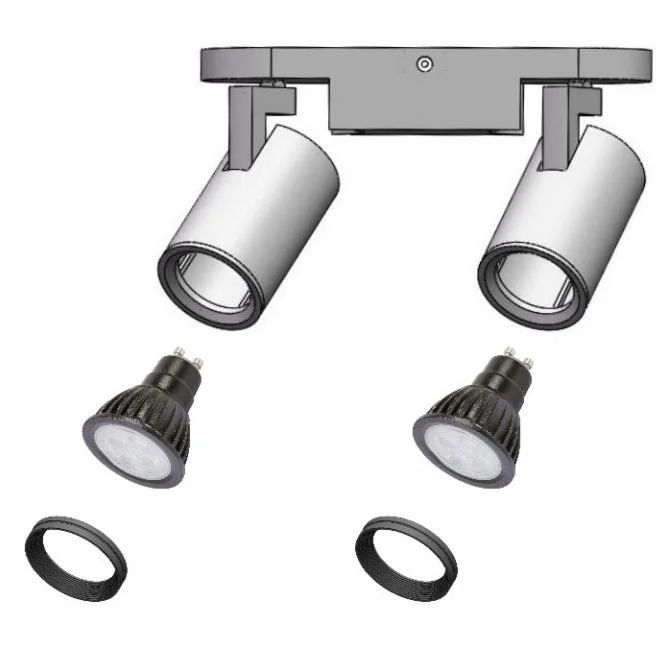 LED-Deckenleuchte Spot Light mit austauschbarer und drehbarer Glühlampe Halter GU10 MR16