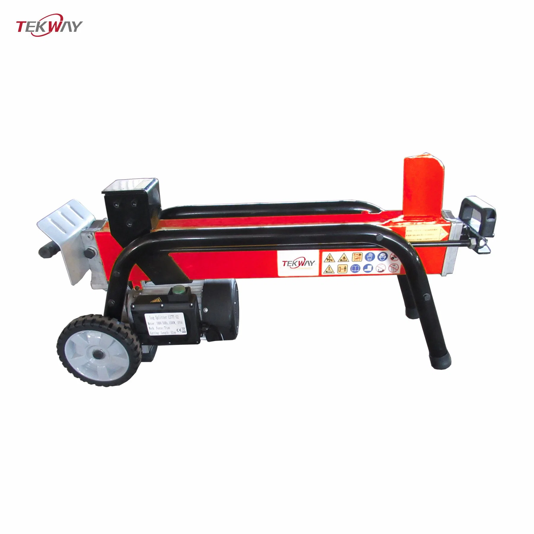 Tekway New Type 5 Ton / 7 Ton Log Splitter with 1500W 2300W Motor 110V 220V 52cm Splitting Length Industrial Wood Splitters