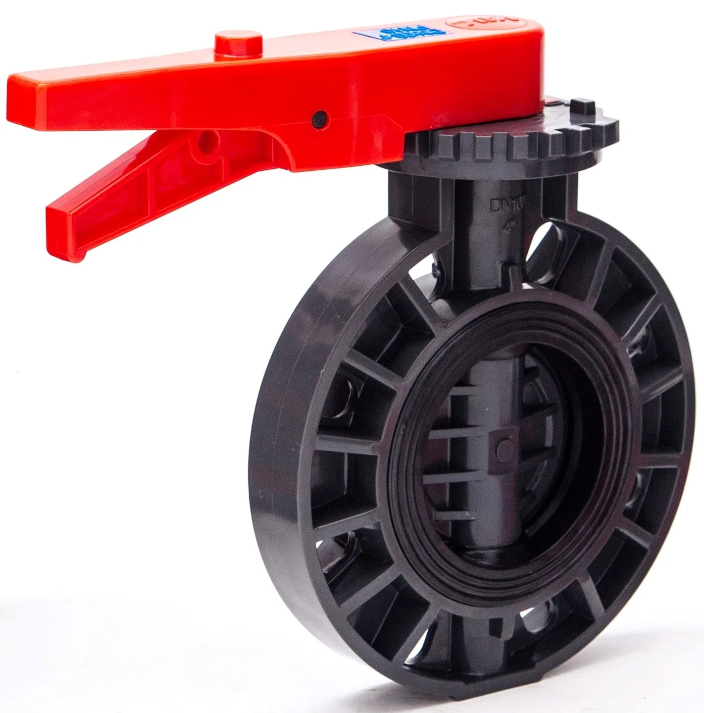 High quality/High cost performance Plastic Butterfly Valve Lever PVC Wafer Type Flange Butterfly Valve UPVC EPDM Seat Butterfly Valve DIN ANSI JIS Standard DN20-DN400 (2"-16")