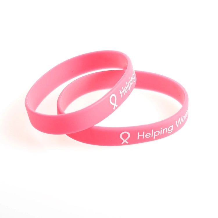 Promotional Silicone Bracelet Wristband Rubber Donation Bracelets