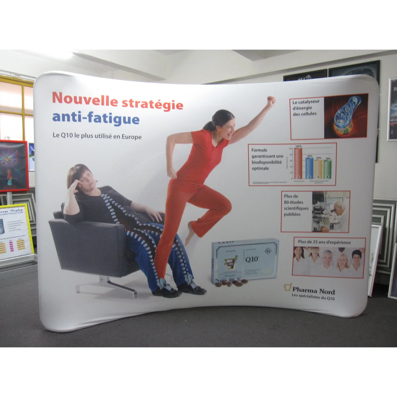 Professional Grade 6 Foot Tabletop Mini 8FT Ez Tube Popup Display Banner