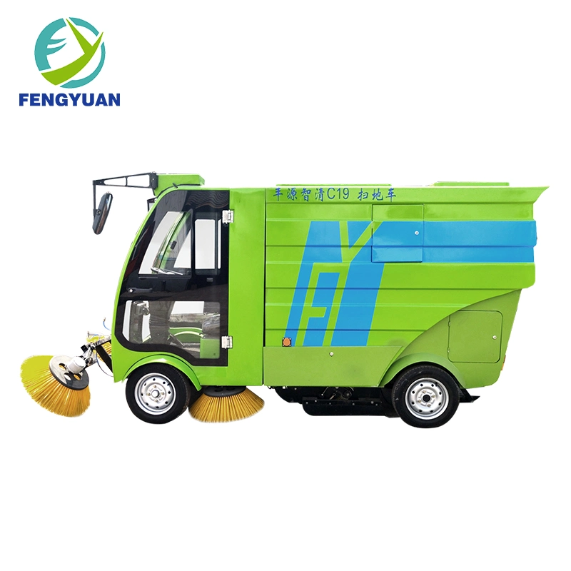 Ride on Electric Road Sweeping Cleaning Machine Industrial Street Sweeper with 240L Dustbin