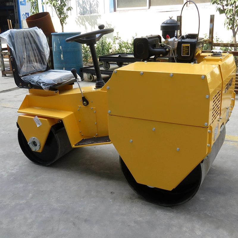 OEM Manufacture 700kg Vibratory Double Drum Road Roller