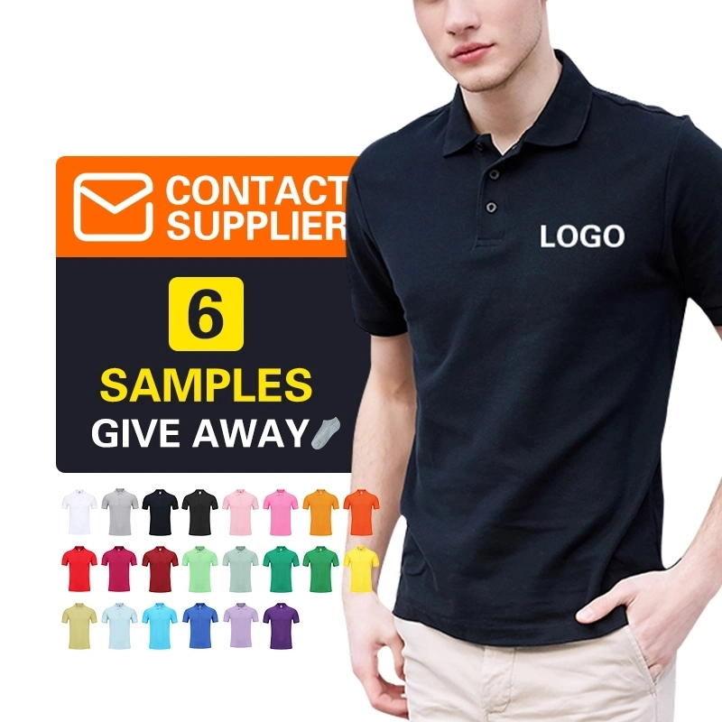 OEM China Factory Wholesale Summer Polo Shirt Slim Fit Short Sleeve Plain Polos Casual Mens Clothing