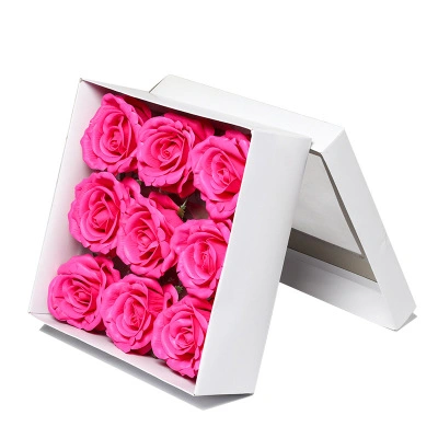 Flower Soap 30 PCS Bath Rose Soap Flower in Heart Shape Box