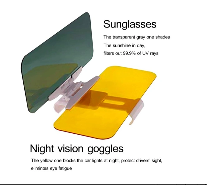 Day and Night Anti-Glare Car Windshield Visor Universal Car Sunshade