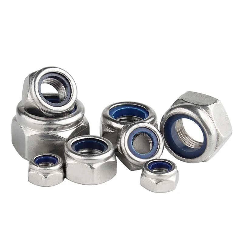 Stainless Steel Hex Nylon Insert Lock Nut Self-Locking Lock Nut