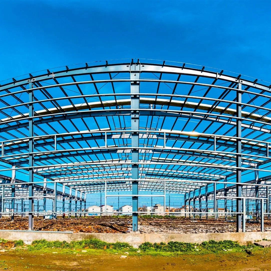 Estructura de acero estructura portal calibre ligero Metal Construcción industrial prefabricada Taller de fábrica almacén Hangar Acero estructura edificio