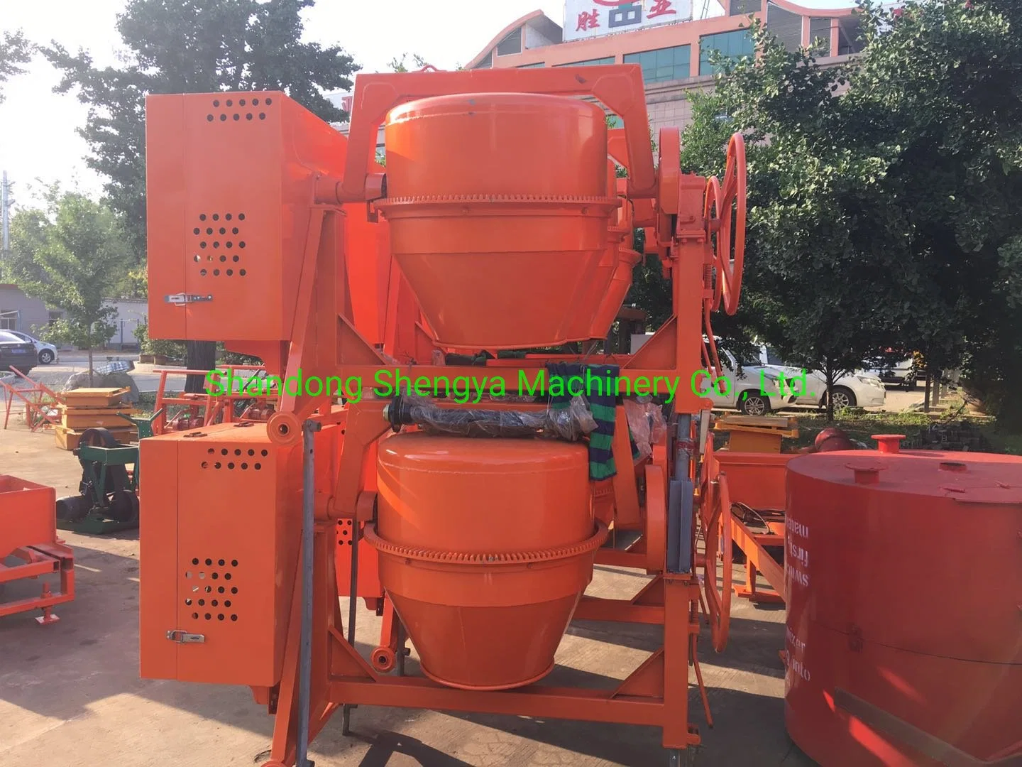 Mobile Concrete Mixer Machine 350L 400L 500L Small Gasoline Diesel Seft-Load Concrete Mixer