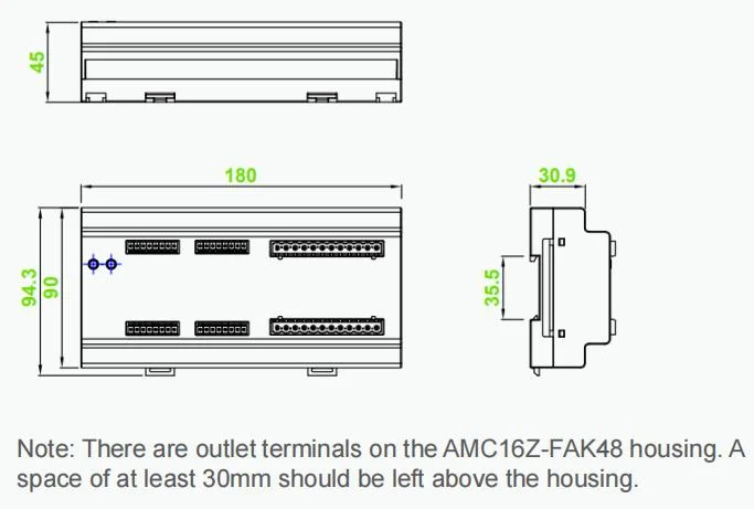 Amc16z-Za Multi-Circuit AC Precision Power Distribution Monitoring Device