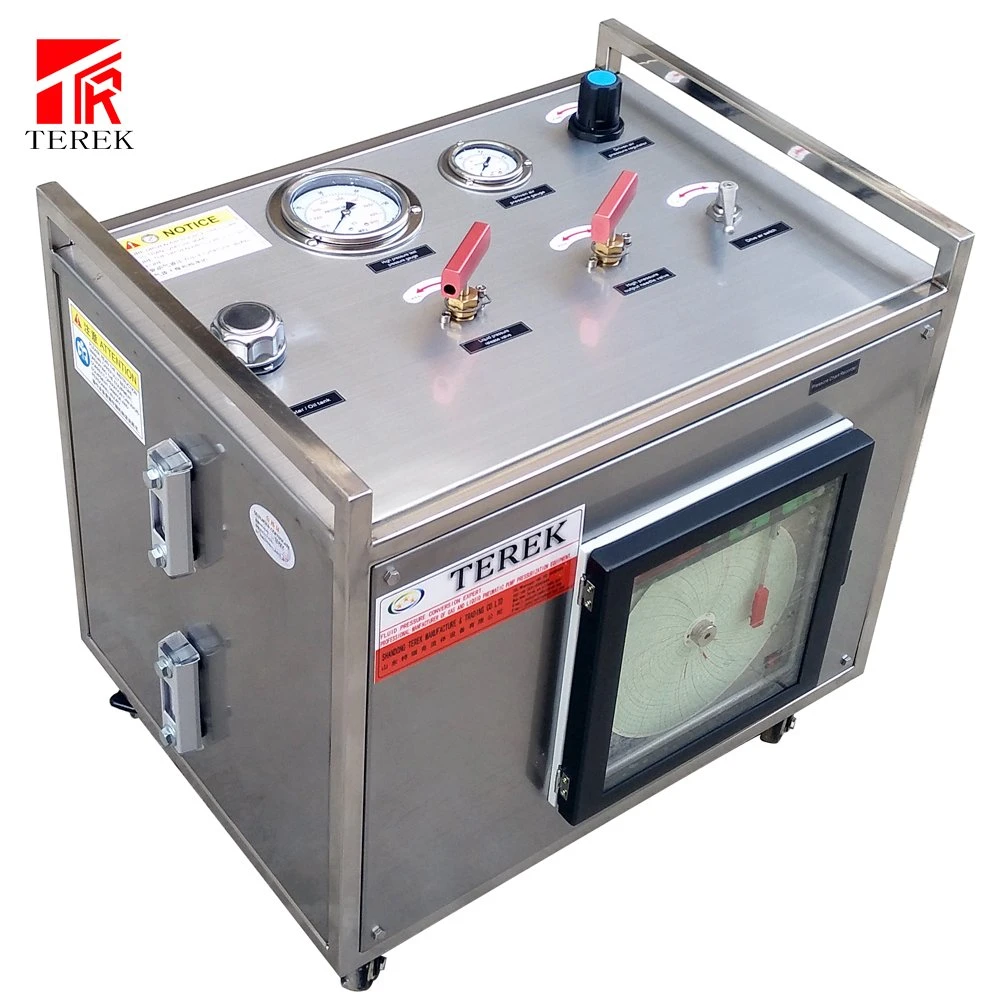 Hydrostaic Test Pump Equipment High Pressure Water Pump Test Bench with Recorder Chart