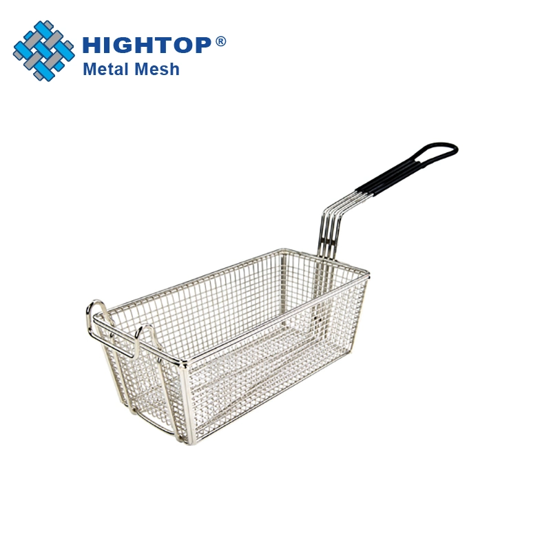 Stainless Steel Mini Deep Fry Baskets with Sauce Cup Fryer Basket Serving French Fries Basket