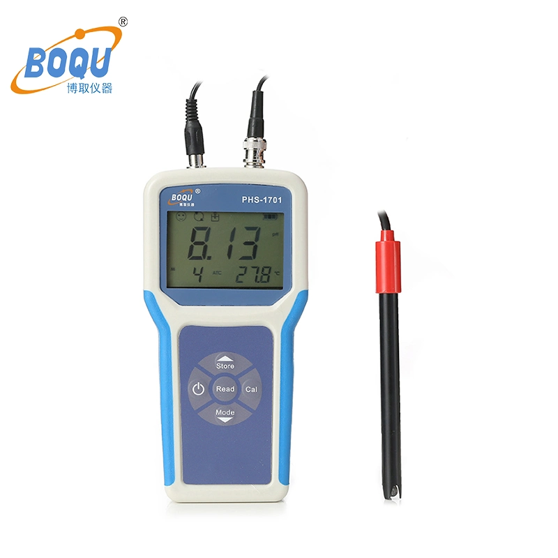 Medidor portátil de pH ORP Boqu PHS-1701 Medidor digital de pH para Agua pH Medidor costo sensor pH/ORP Precio Medidor/Analizador