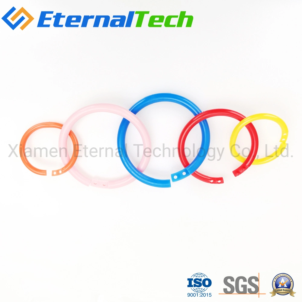 Wholesale Colored Plastic Circle Open Binding Rings Book Ring Card Ring Open Photo Album