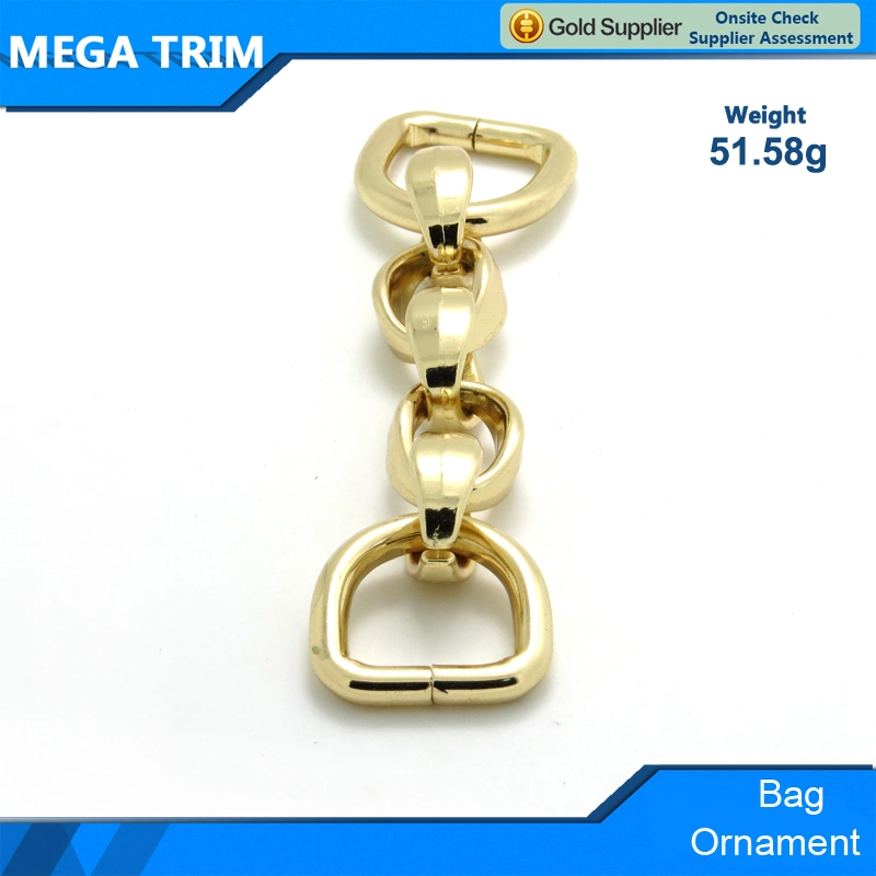 Light Gold Metal Chain Pendant