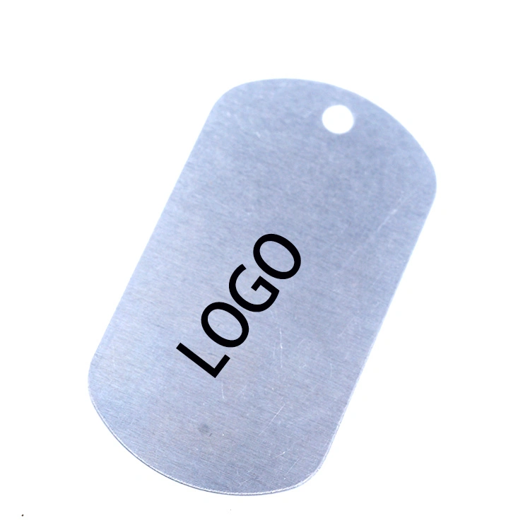 Custom Metal Pet Nameplates Engravers Aluminium Sided Personalized ID Tag Pet Cat Dog Blank Stamping Pendant and Keychain