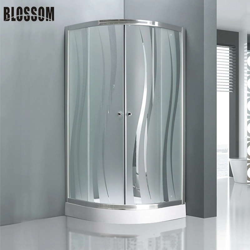 Cheap Acid Glass Simple Enclosure Shower Room Shower Cabin (BLS-9509)