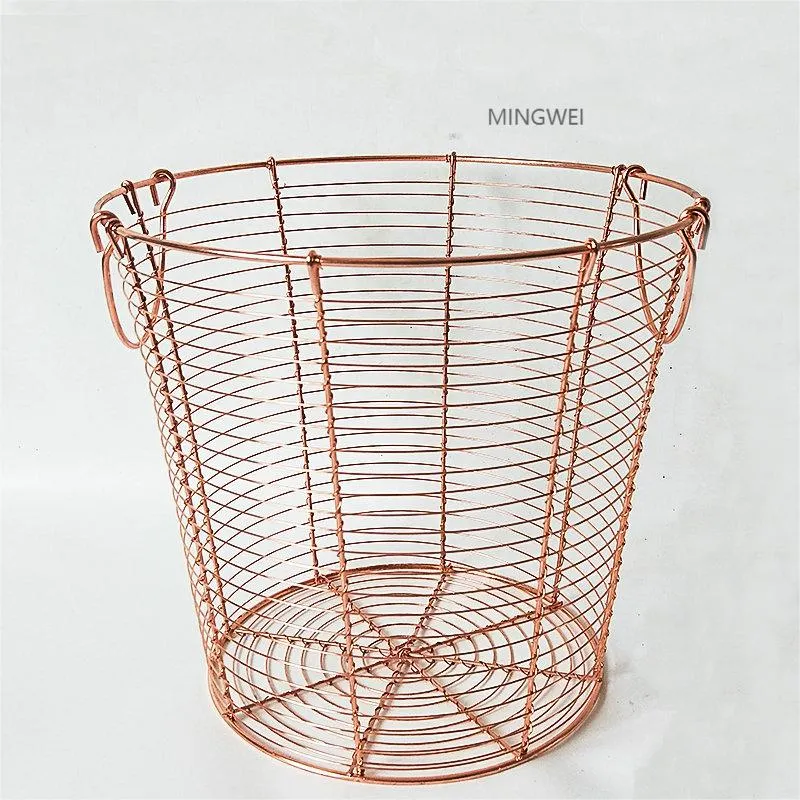 Mingwei Stainless Steel Wire Under Shelf Hanging Storage Copper Basket for Kitchen