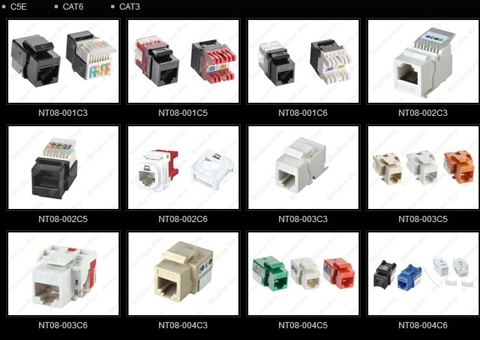 CAT6 CAT5e Keystone Jack (WD6B-014)