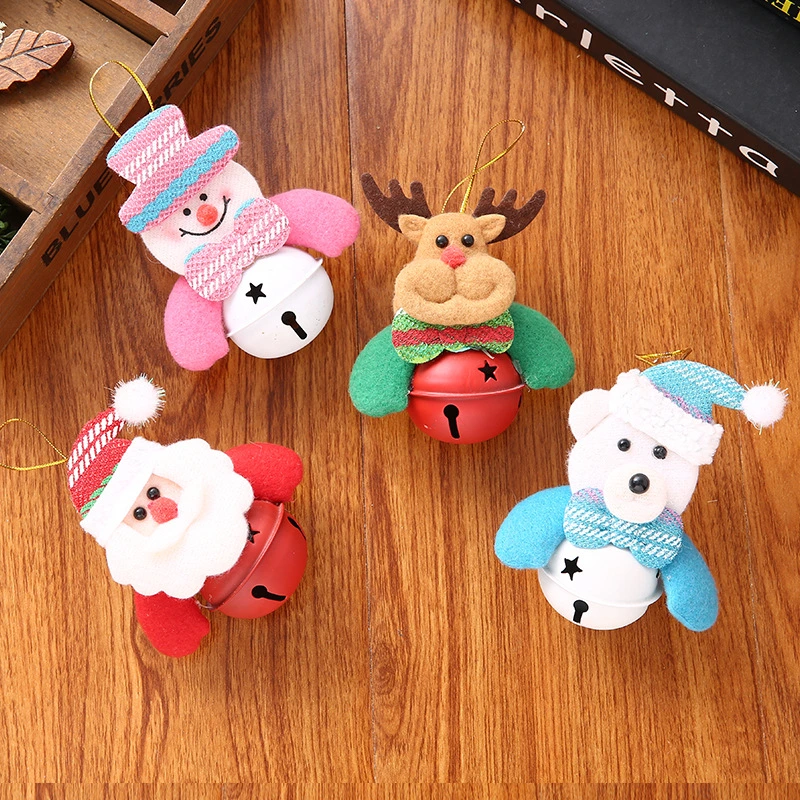 Navidad creativa Colgante Ornament Plush Toys Santa Snowman Rein Deer Juguetes Bear